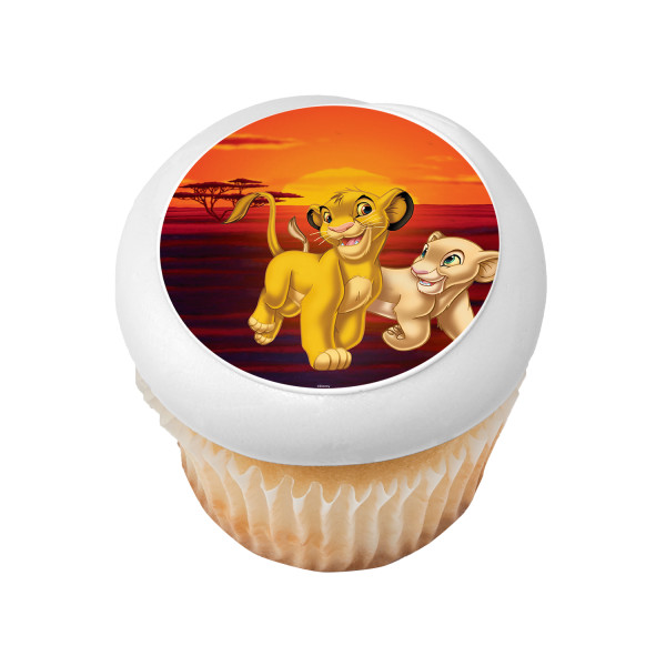 Disney The Lion King Simba and Nala PhotoCake® Edible Image®