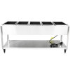 120-volt 3500-watt five-well Servewell® SL streamlined stainless steel hot-food table