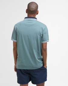 Thurne Tipped Tailored Polo Shirt Vintage Teal