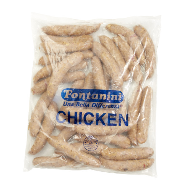 FONTANINI(r) Sweet Chicken Italian Link, Cooked, All Natural, 5 L/1 lb, 2/6 lb . C1CB - Front Center Inner Pack (Hi Res)