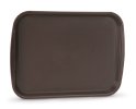 17 3/16" x 12 1/8" Traex® premium plastic fast-food tray in brown
