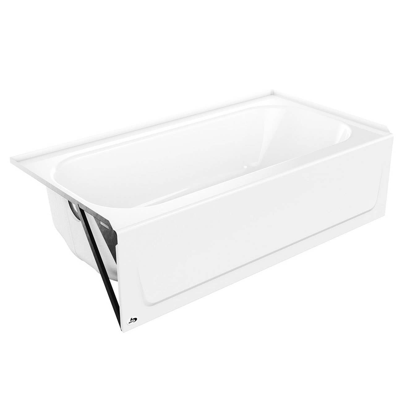 Hana MauiCast Plus 60 x 32 Porcelain Enamel Alcove Bathtub