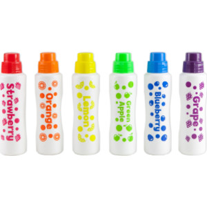Scented Juicy Fruit Dot Markers, Pack of 6