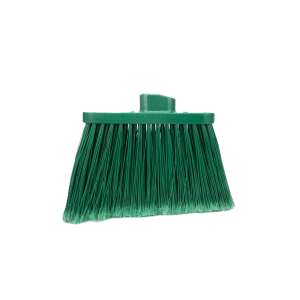 Carlisle, Sparta® OmniFit™, 12in, Color-Code Flagged Broom Head, Polypropylene Bristles, Green