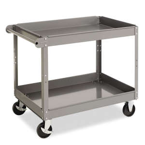 TNNSC2436, Tennsco Corp., Two Shelf Metal Cart, 24 x 36 x 32, Gray