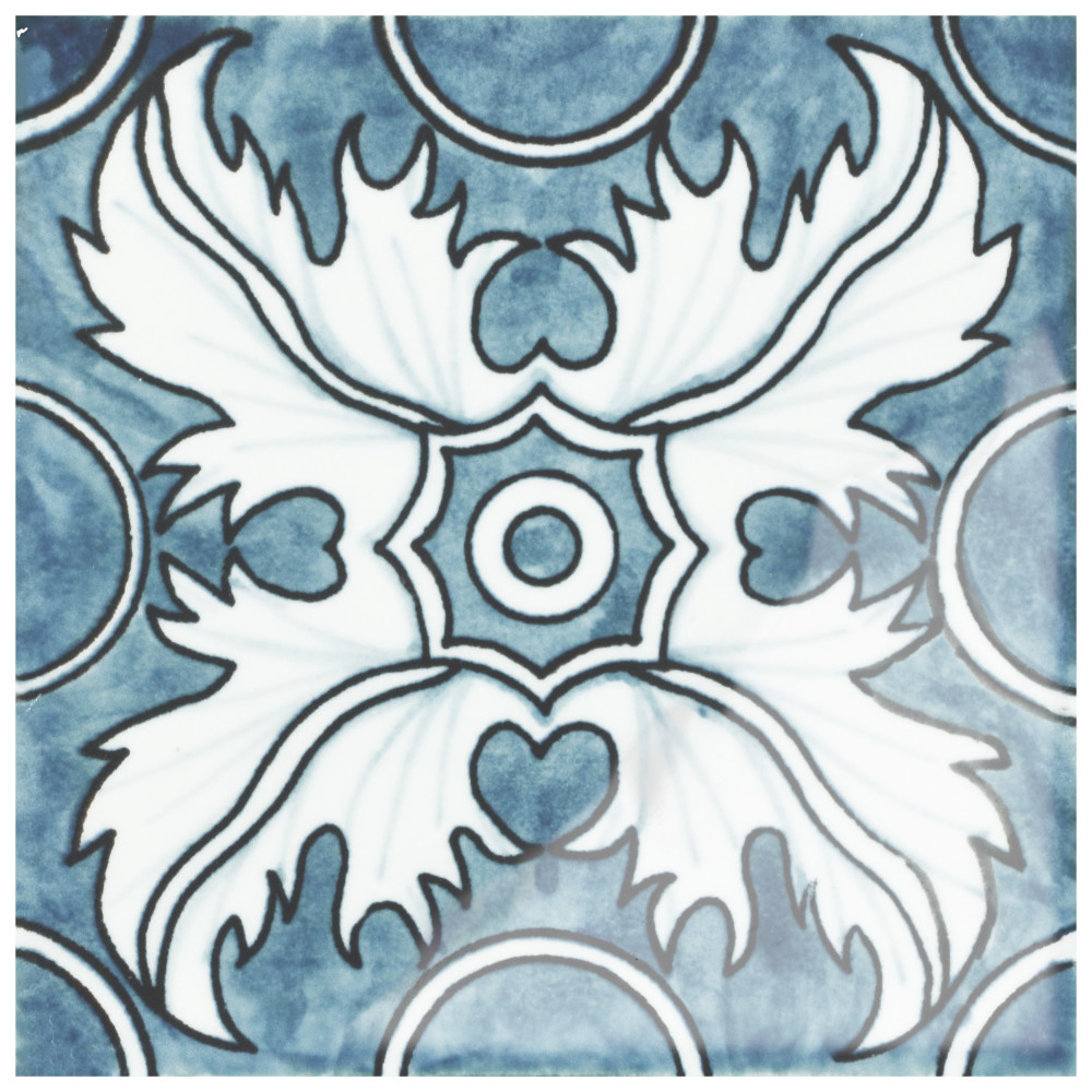 Provincial Deco Monte Real 6 in. x 6 in. Porcelain Wall Tile