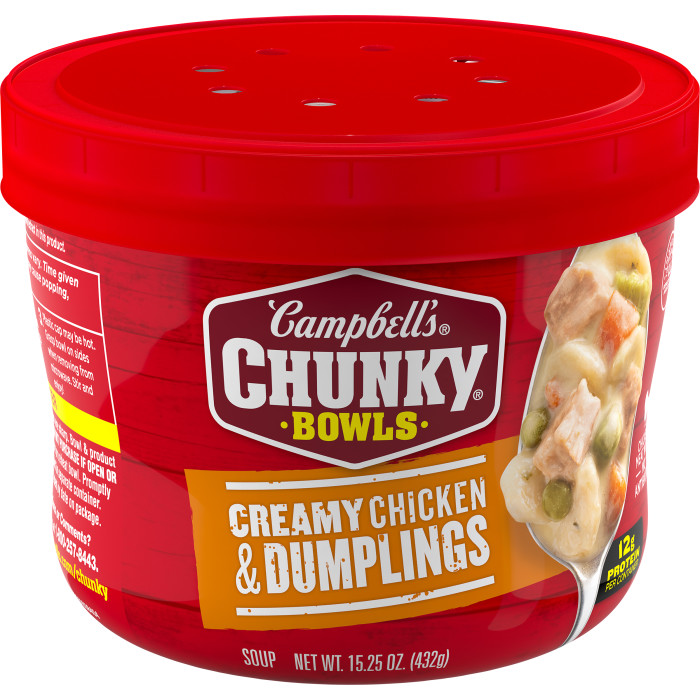 Creamy Chicken & Dumpling Soup Microwavable Bowl