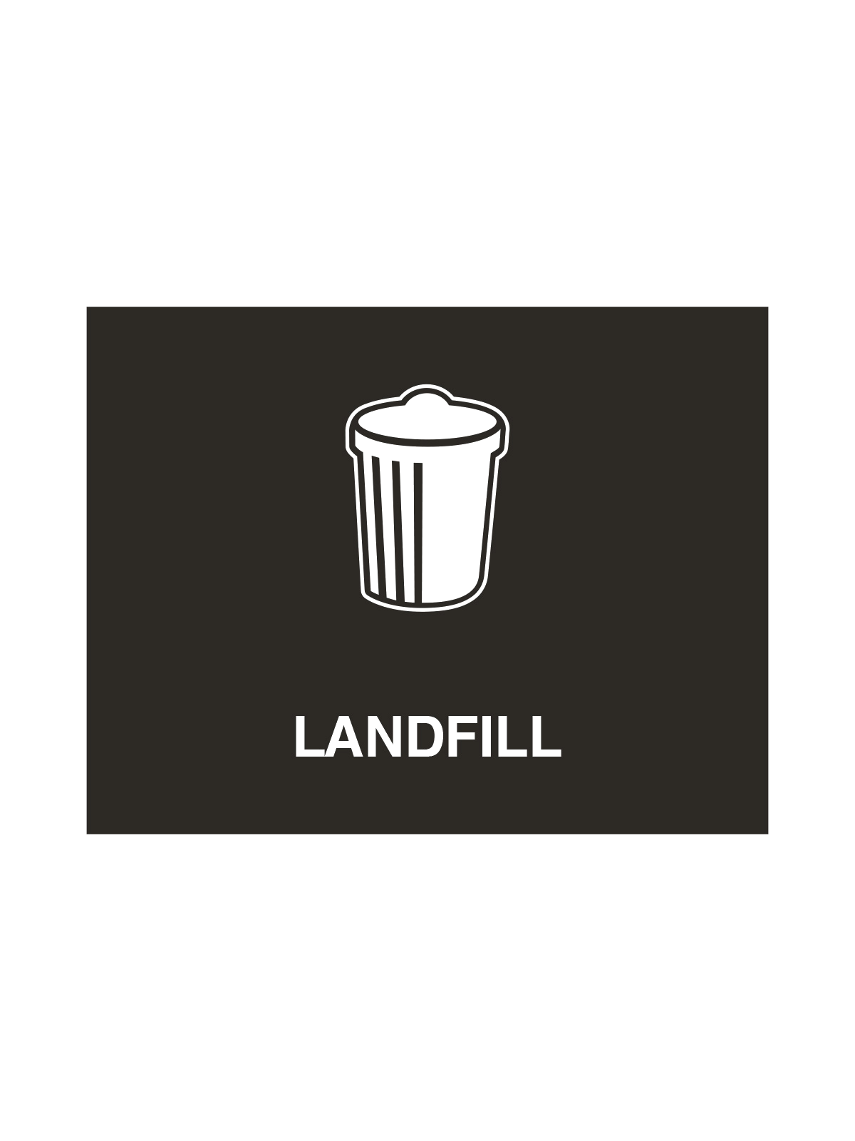 VISION – Sign – Landfill – Black
