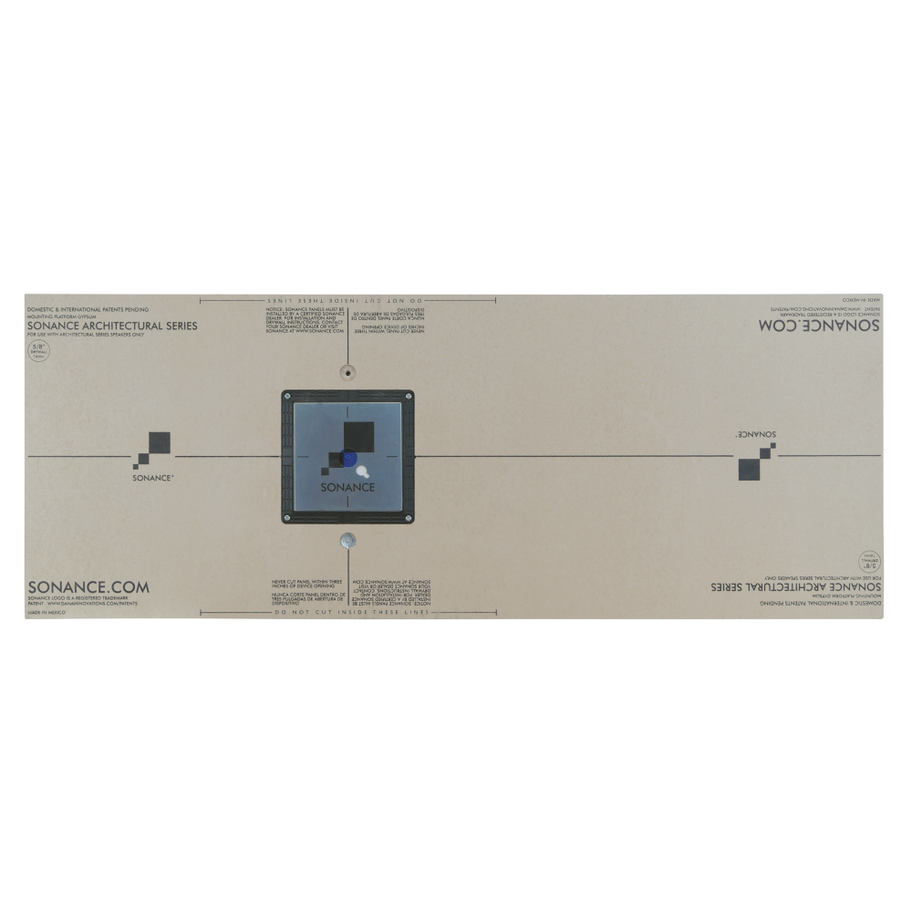 THIN-LINE 5/8" SQUARE GYPSUM MOUNTING PLATFORM FOR BPS6 THIN-LINE BANDPASS SUBWOOFER (1 EACH)