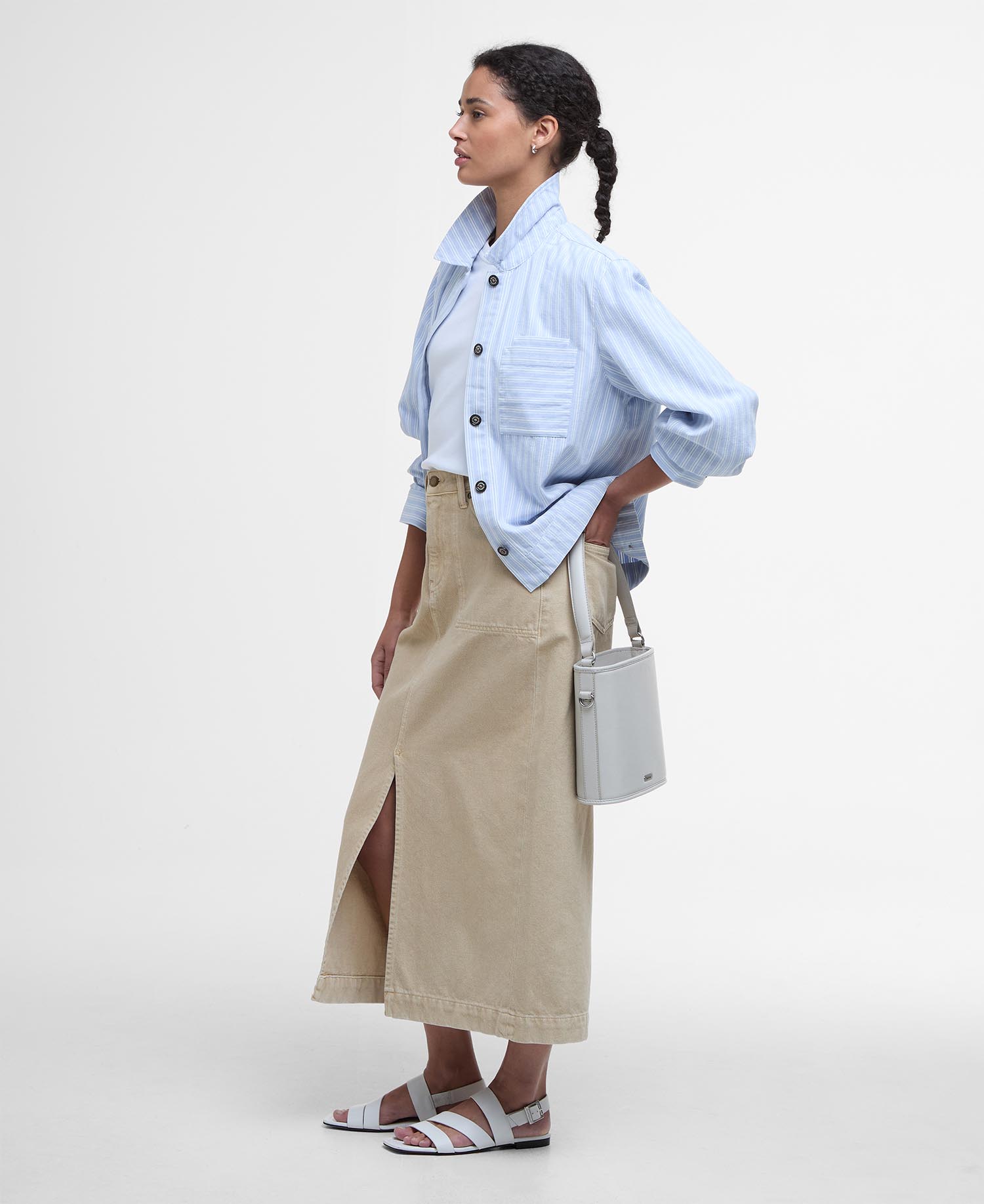 June Striped Overshirt image number 1