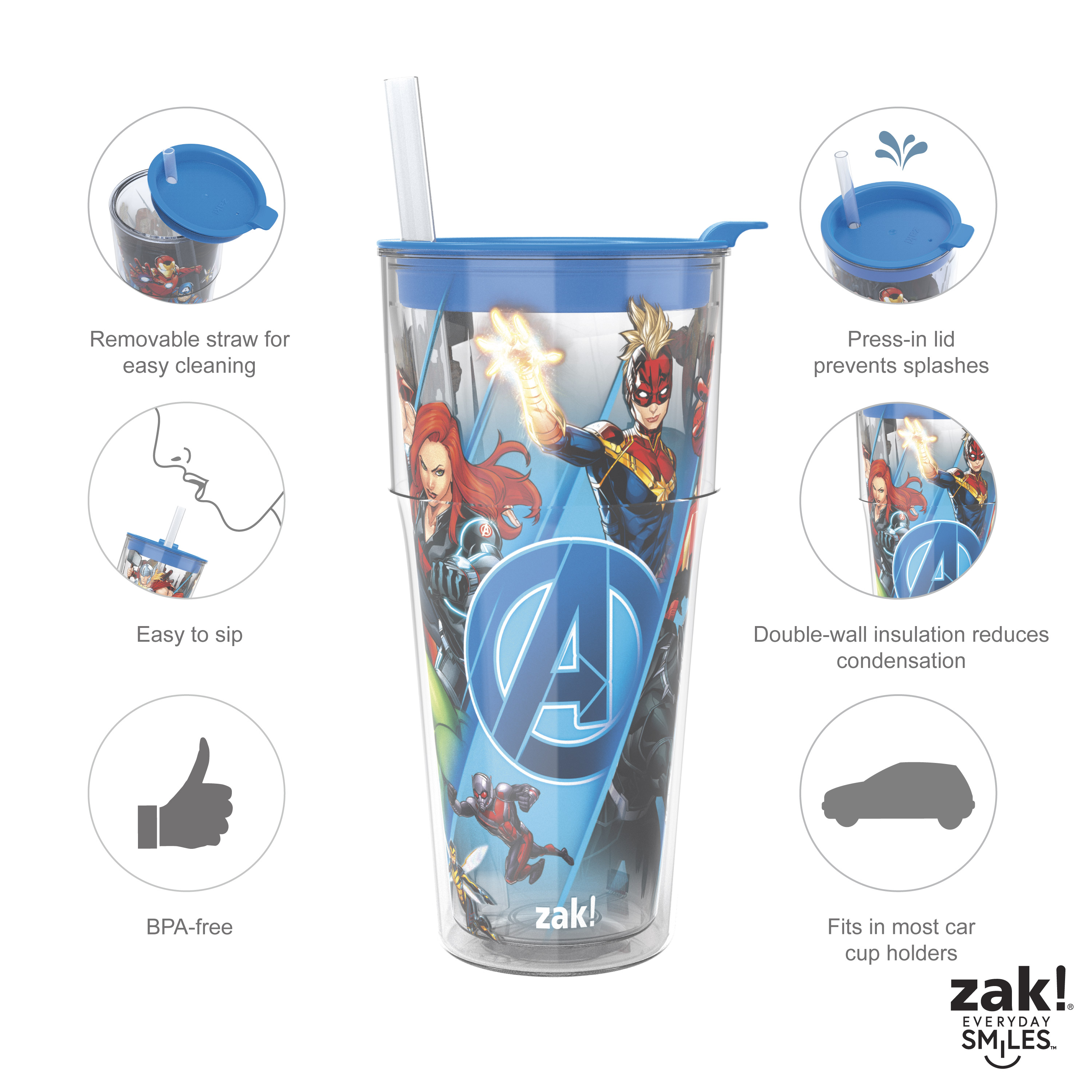 Marvel Comics 16 ounce Insulated Tumbler, The Avengers slideshow image 11