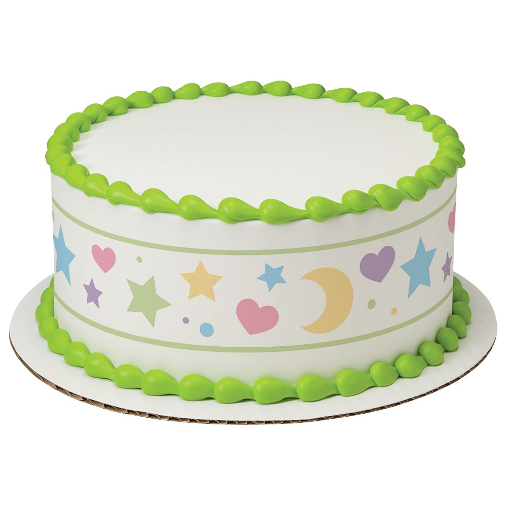 Image Cake Moons, Stars & Hearts