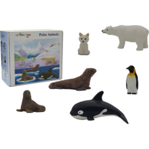 Polar Animal Playset, 6 Pieces