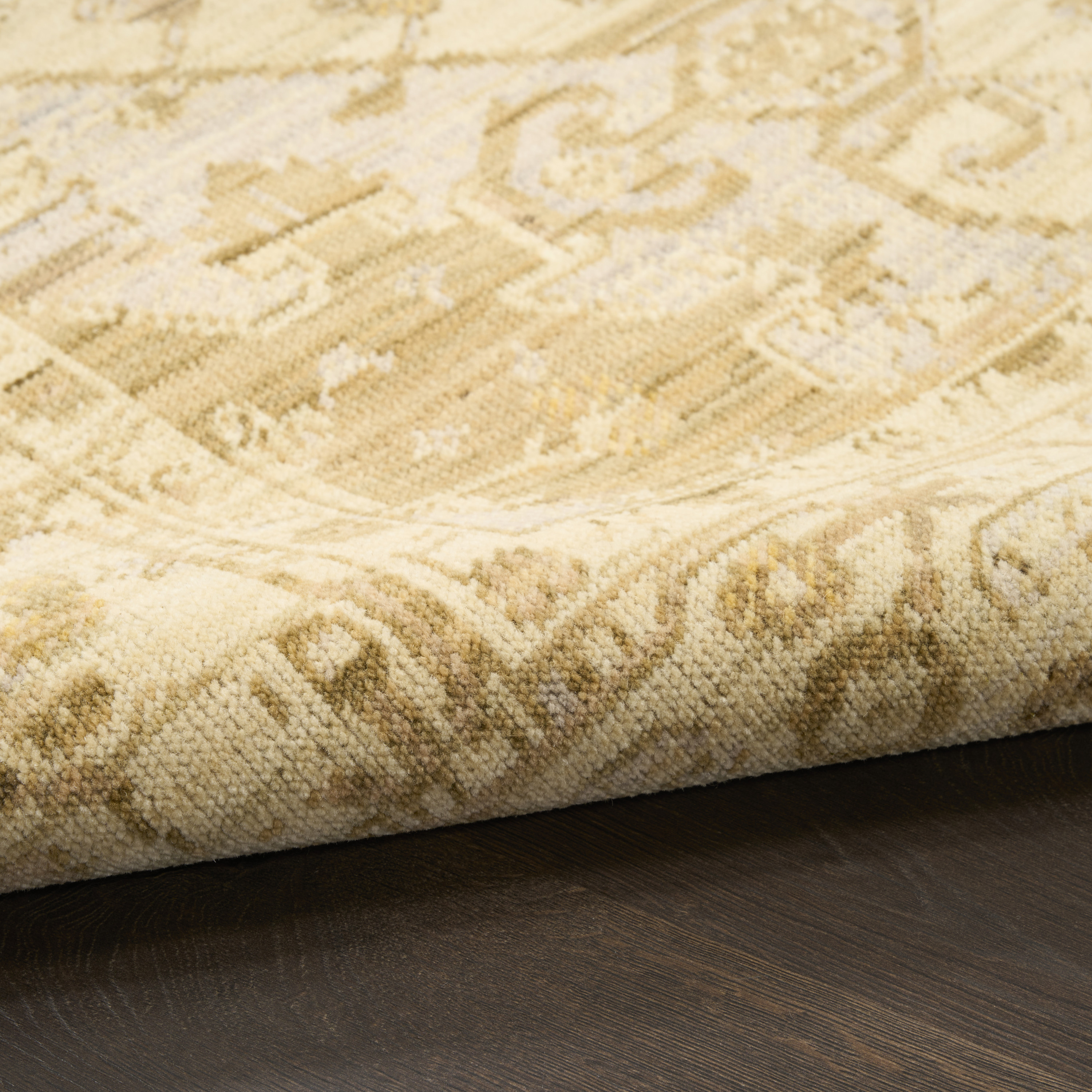 Nourison Antique Bloom 5'6" x 8'6" Beige Vintage Indoor Rug