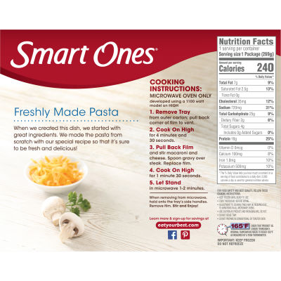 Smart Ones Salisbury Steak with Onion Gravy & Macaroni & Cheese, 9.5 oz Box