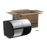 Georgia Pacific, Compact® Side-By-Side 2-Roll, Coreless Bath Tissue Dispenser, Black/Chrome