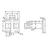 15 Series Floor Mount Base Plate: 6.0" x 6.5"