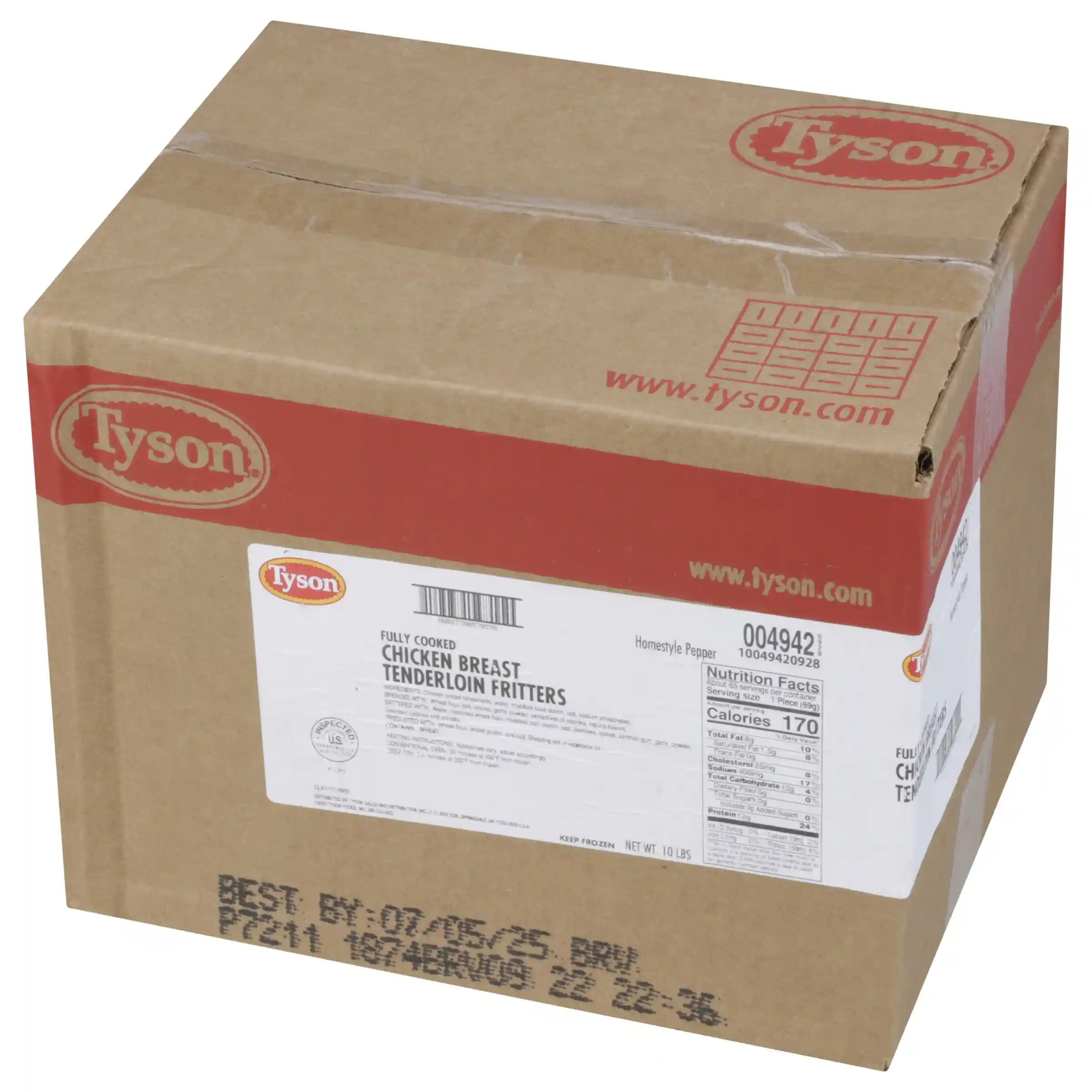 Tyson® Fully Cooked Homestyle Pepper Chicken Tenderloin Fritters_image_5