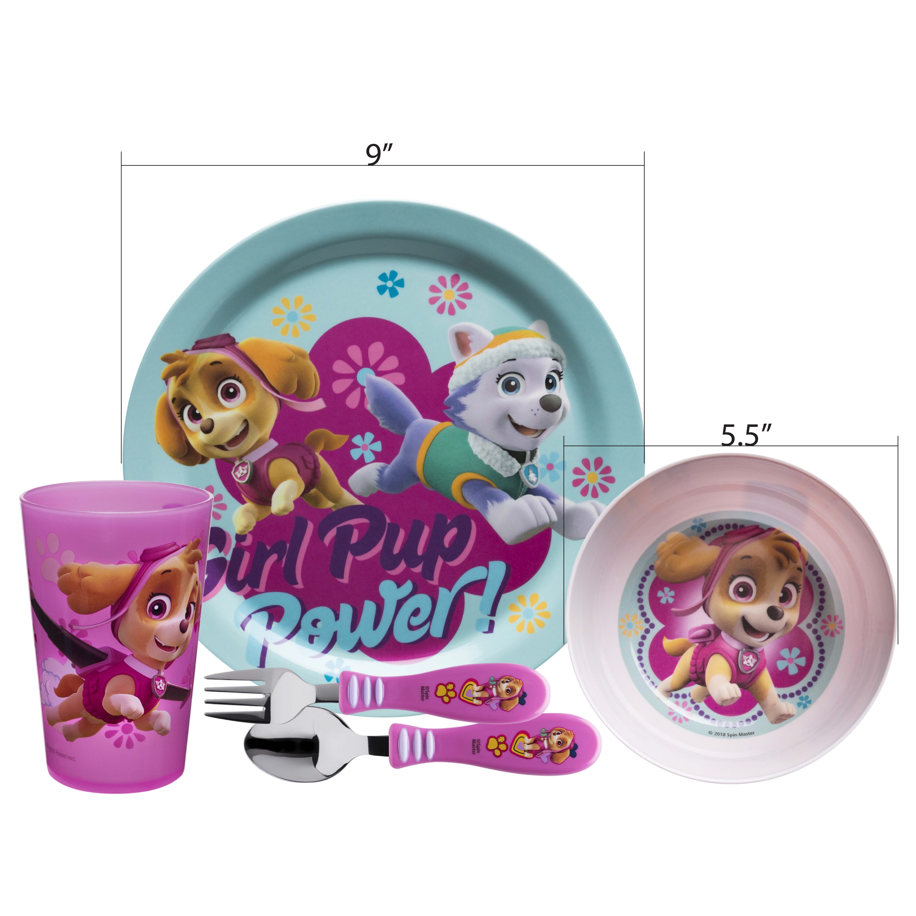 Paw Patrol Dinnerware Set, Skye and Everest, 5-piece set