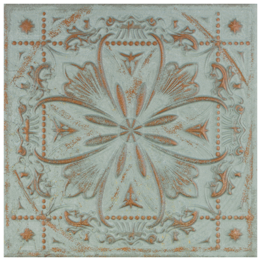 Fitz Green 8 in. x 8 in. Ceramic Wall Tile