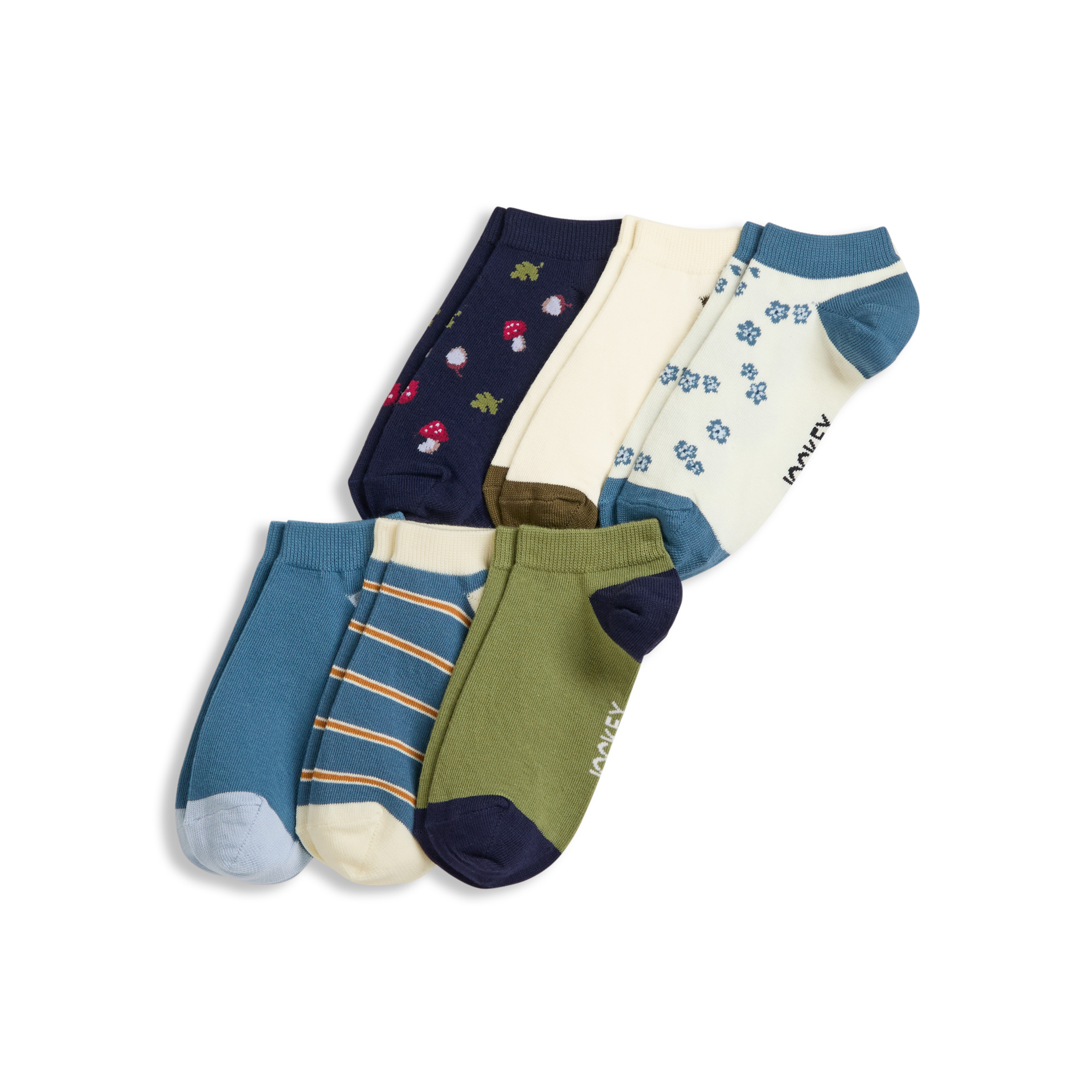 Jockey Women's Pattern Low Cut Socks - 6 Pack