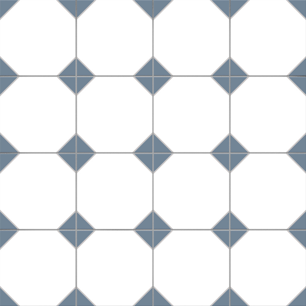 Canterbury Blue 12-7/8 in. x 12-7/8 in. Porcelain Floor and Wall Tile