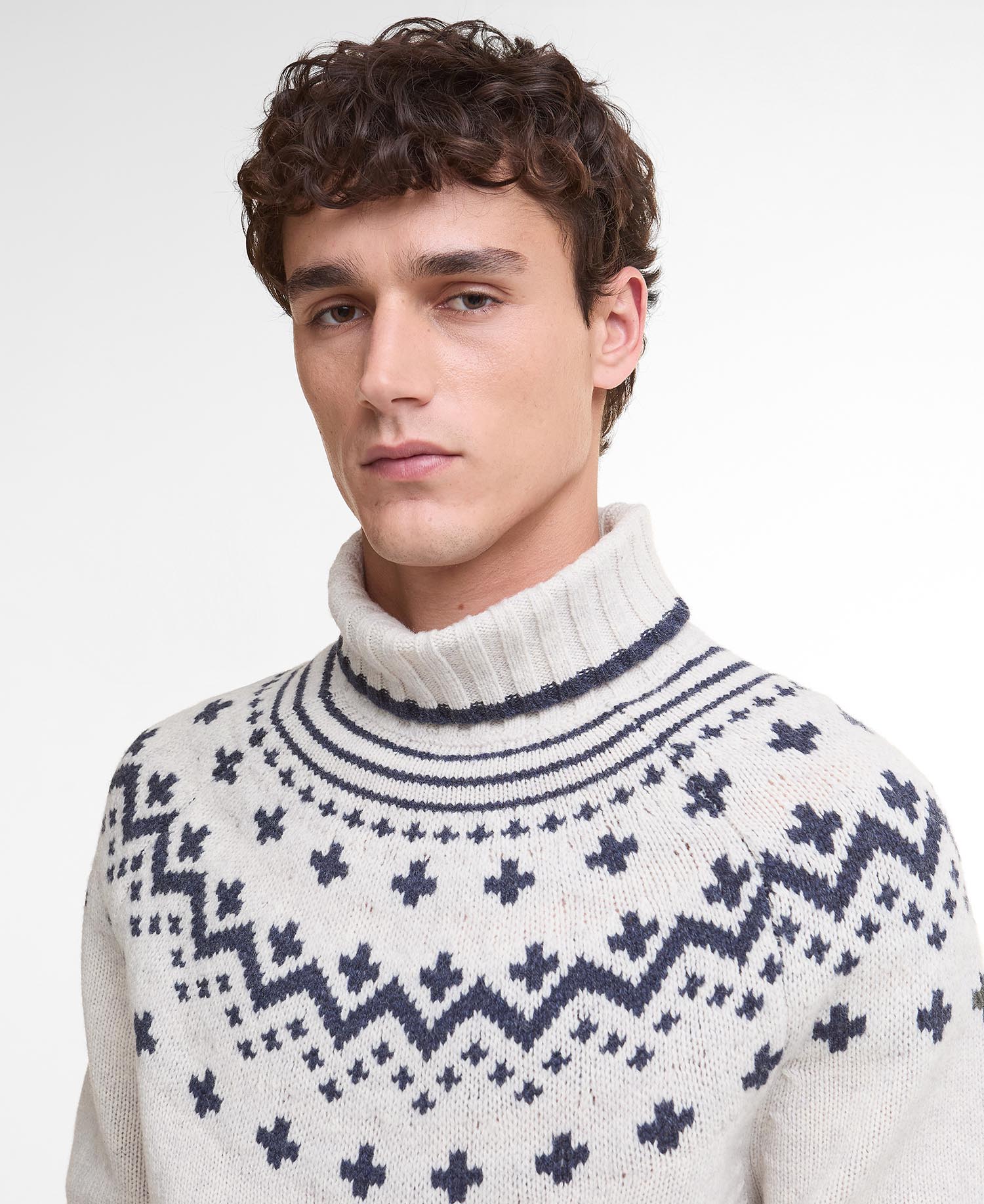 Hewton Fair Isle Roll Neck Jumper image number 3