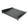 Cantilever Fixed Shelf Steel Vented 2 RU 3.5 H x 19.02 W x 15.98 in. D Black