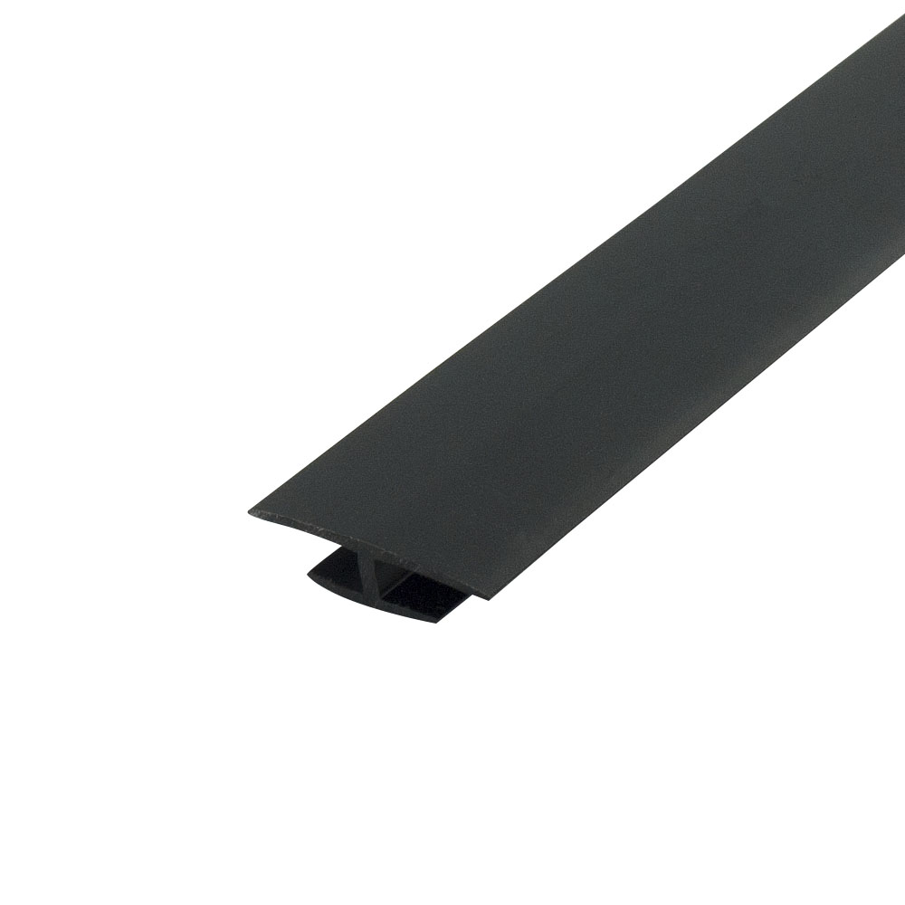 H Channel Fits Material 1/8 Inch Thick Black ABS Divider Moulding 8 ...