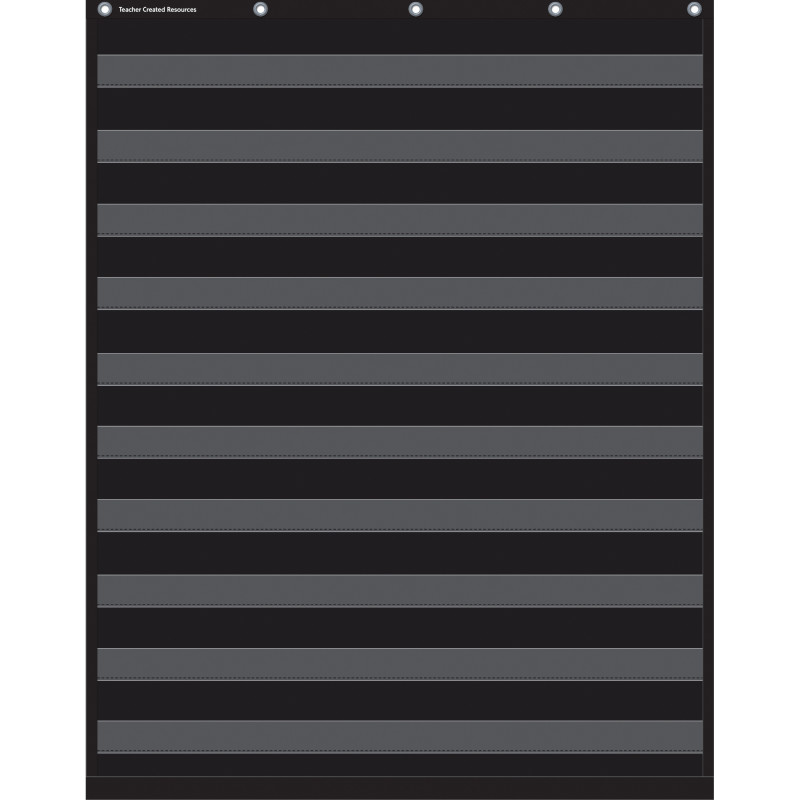 Black 10 Pocket Chart