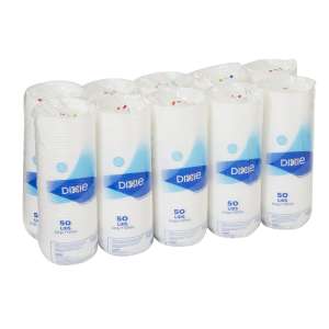 Dixie, WiseSize™, Dome Plastic Hot Cup Lids, Fits 10 oz to 16 oz, White