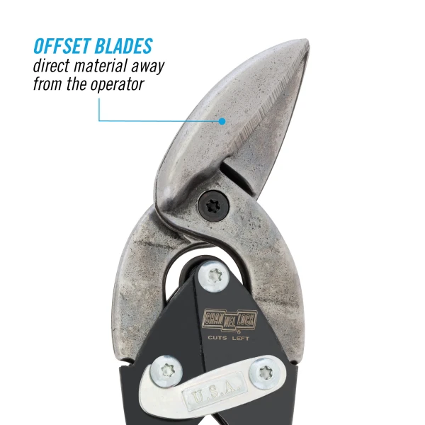 610FL 10-inch Offset Left Aviation Snip