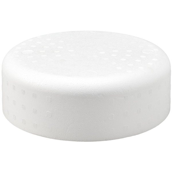 Round Edge Styrofoam 12" x 4" Cake Form