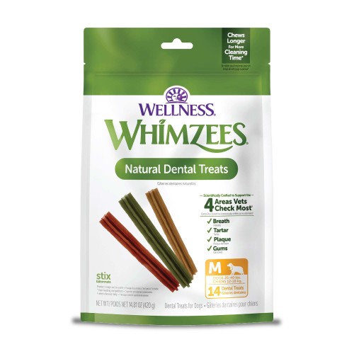 WHIMZEES Stix packaging for breed size M