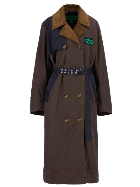 Barbour x GANNI Waxed Trench Coat Barbour x GANNI Waxed Trench Coat