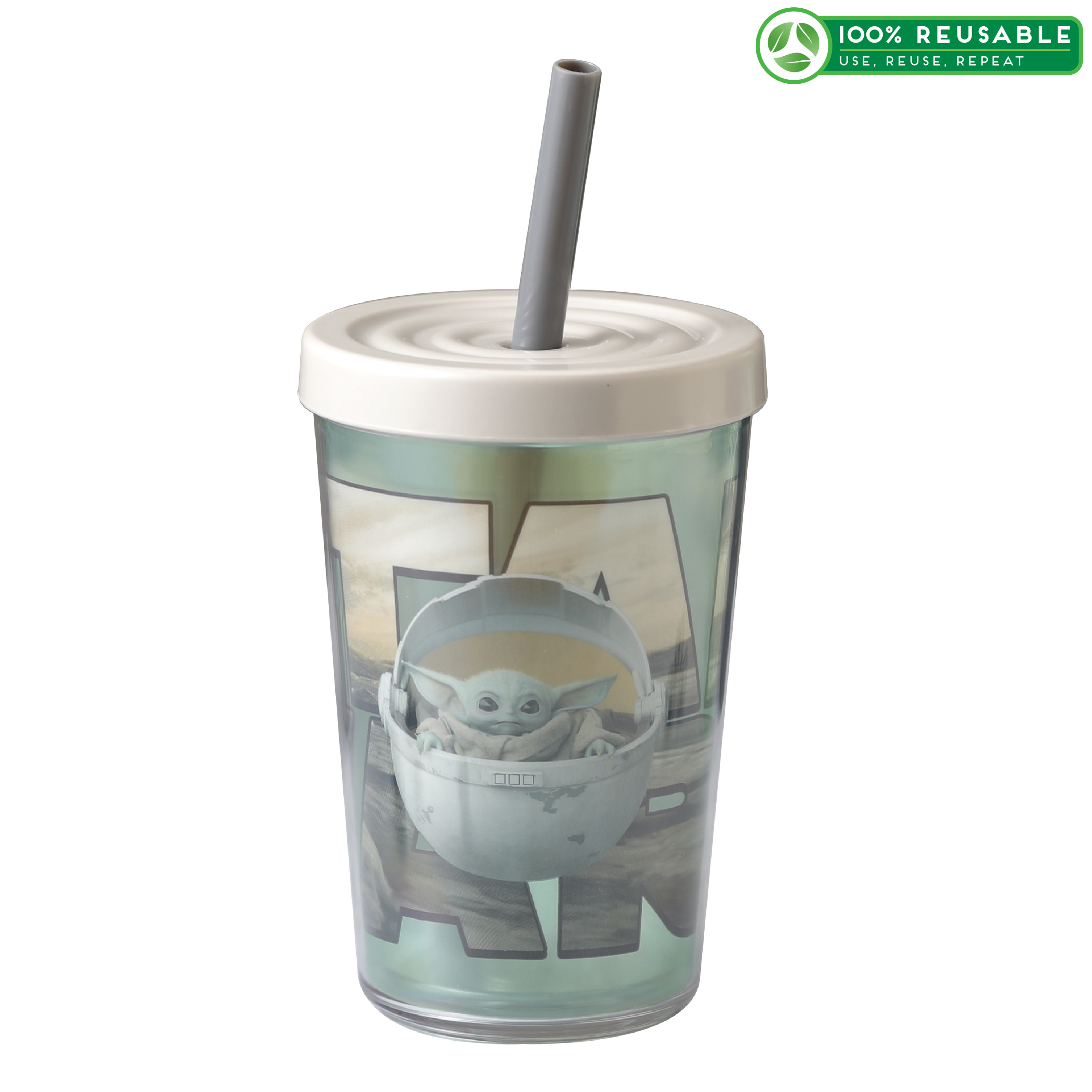 Star Wars: The Mandalorian Reusabe Double-Wall Insulated Tumbler, The Mandalorian slideshow image 1 Star Wars: The Mandalorian Reusabe Double-Wall Insulated Tumbler, The Mandalorian slideshow image 1