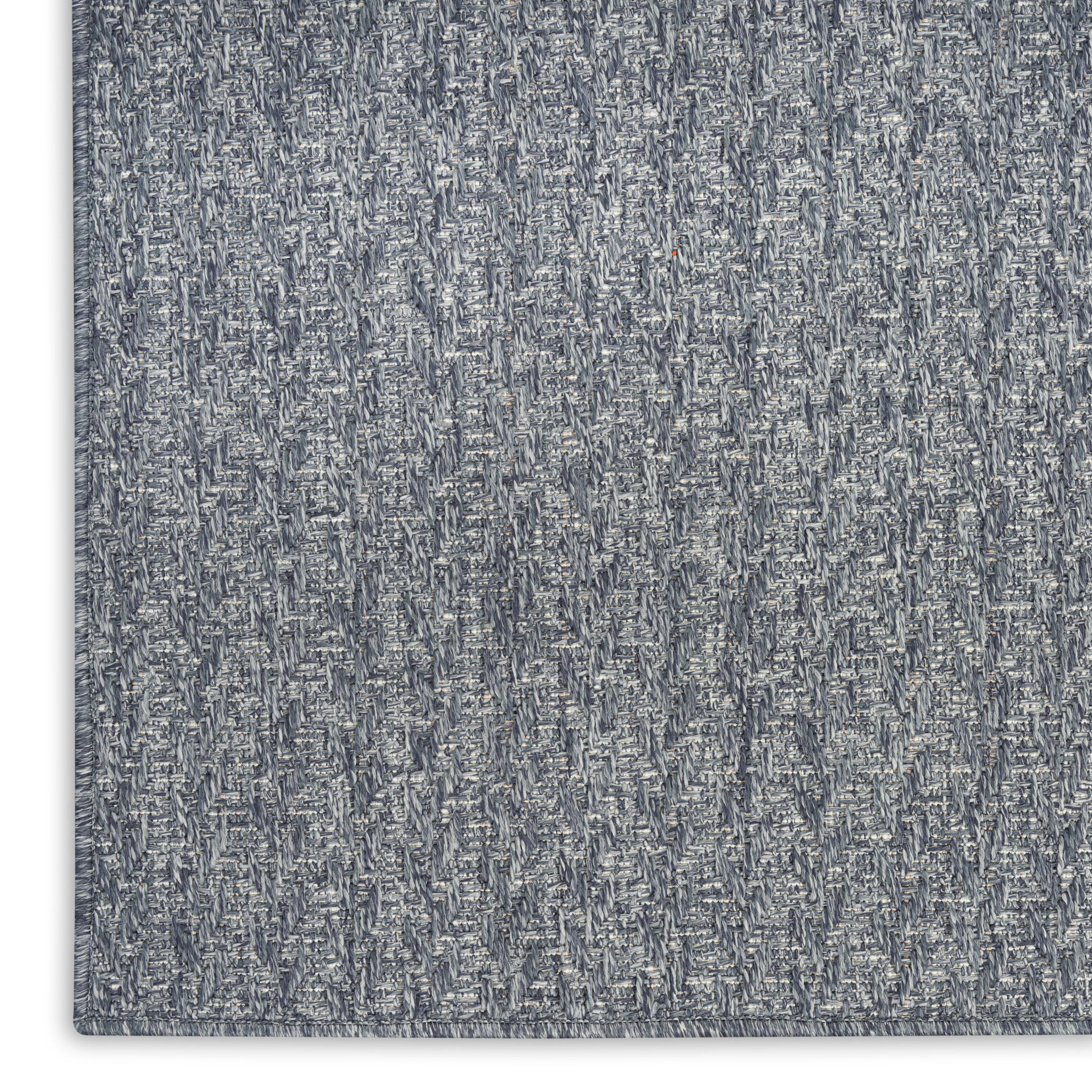 Nourison Tulum 2'2" x 10' Denim Outdoor Rug