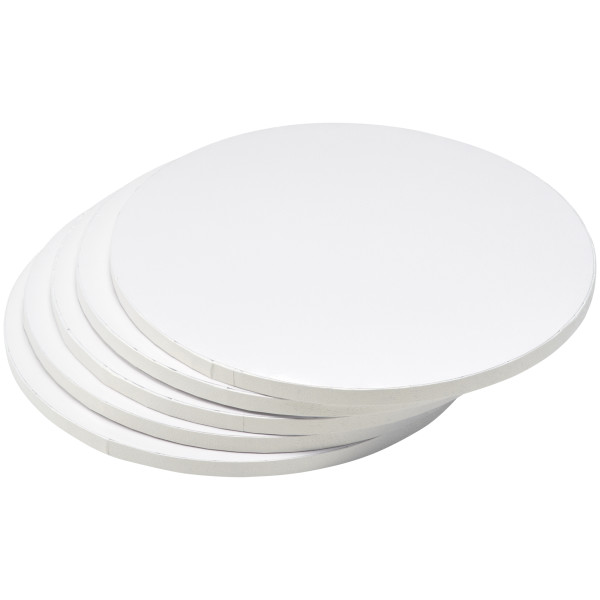 12" Round White Foil Cake Board