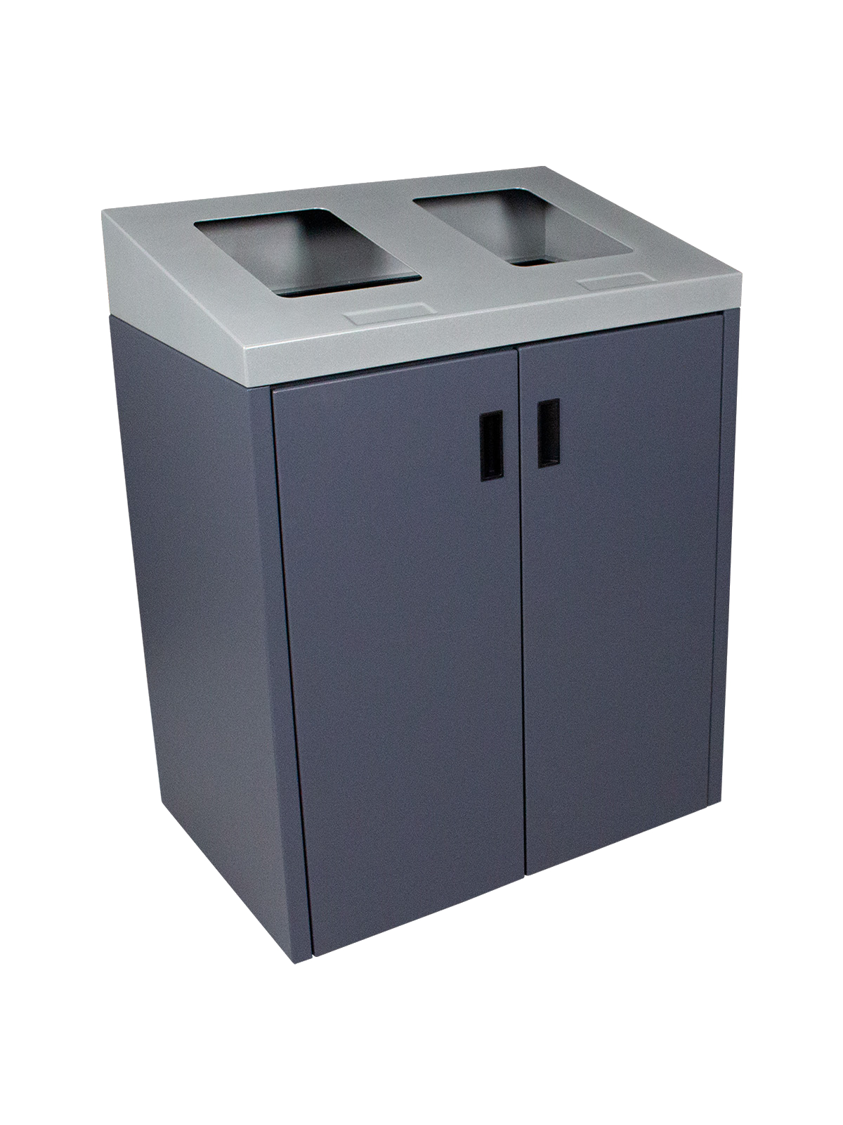 SUMMIT – Double – Unit – Xl – Sloped Lid – Full – Grey-Silver