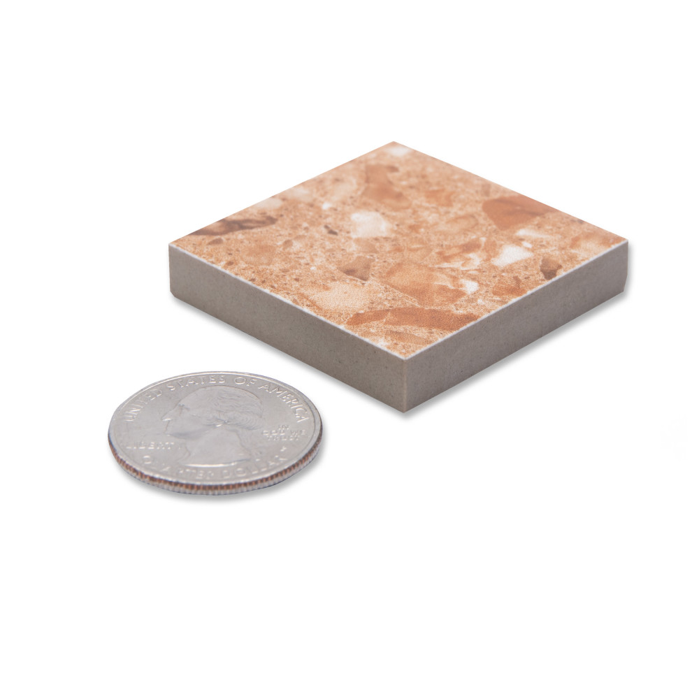 Riviera Taco Rojizo 1-5/8 in. x 1-5/8 in. Porcelain Floor and Wall Tile