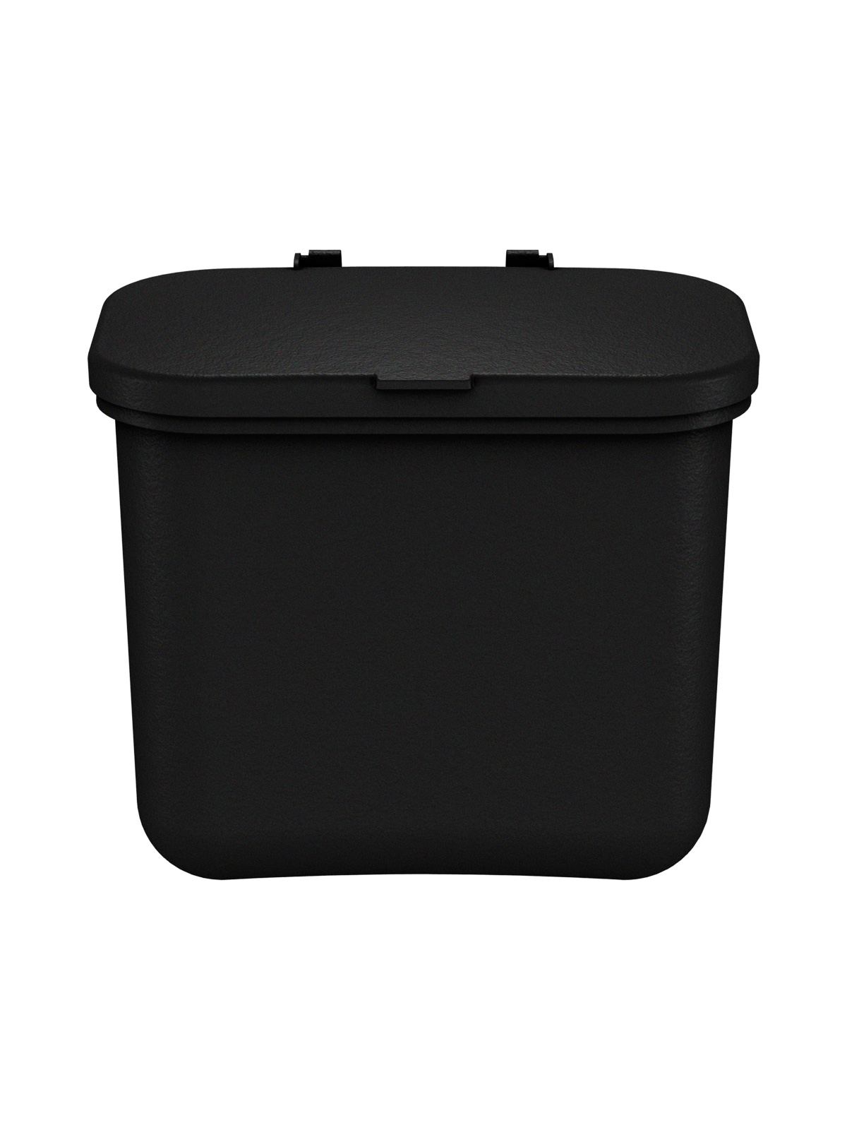 HANGING WASTE BASKET – Single – Kit – Solid Lift – Black PCR