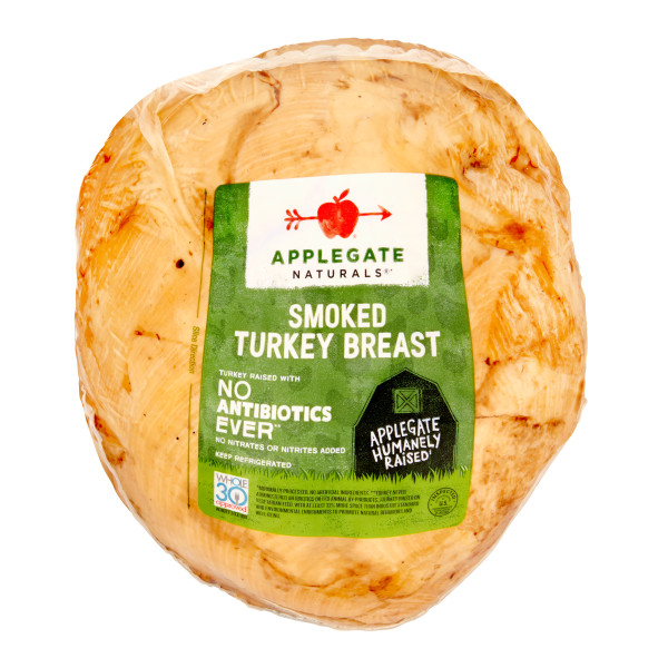 APPLEGATE NATURALS(r) Smoked Turkey Breast, 2pc . C1CB - Front Center Inner Pack (Hi Res)