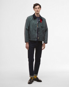 Giacca cerata Transport Paul Smith loves Barbour Dark Slate