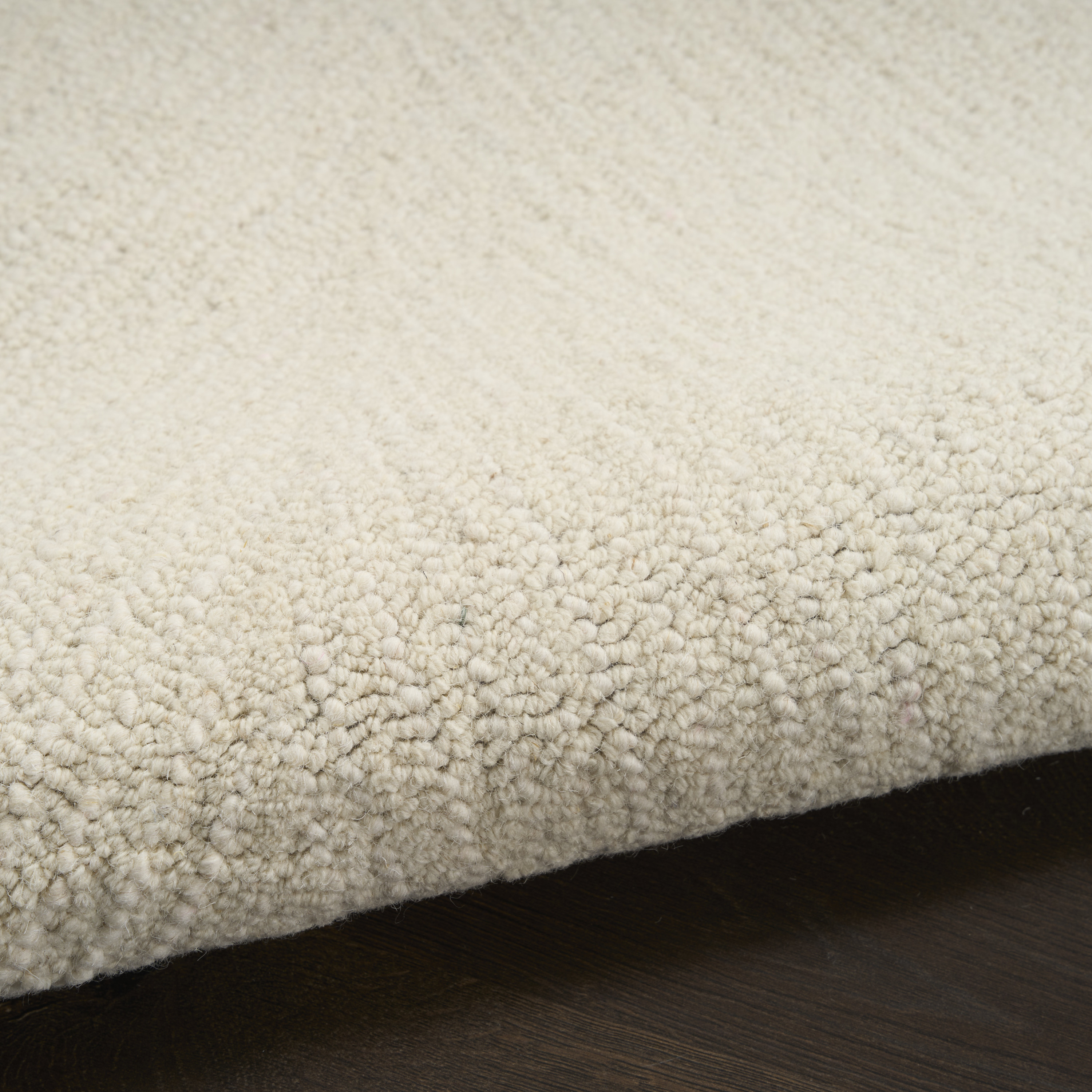 DKNY Pure Angles 5'3" x 7'3" Ivory Modern Indoor Rug