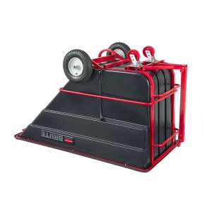 Rubbermaid Commercial, BRUTE, Rotomolded Towable Tilt Truck, Heavy Duty, 1 1/2 Cubic Yard, Black