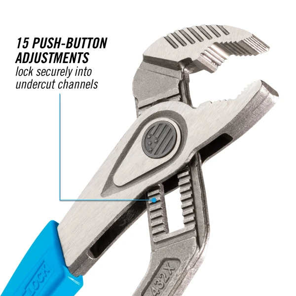 432X 10-inch SPEEDGRIP V-Jaw Tongue & Groove Pliers