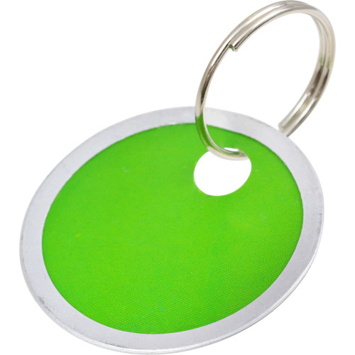 Colored Paper Tag Key Chains (1-1/4