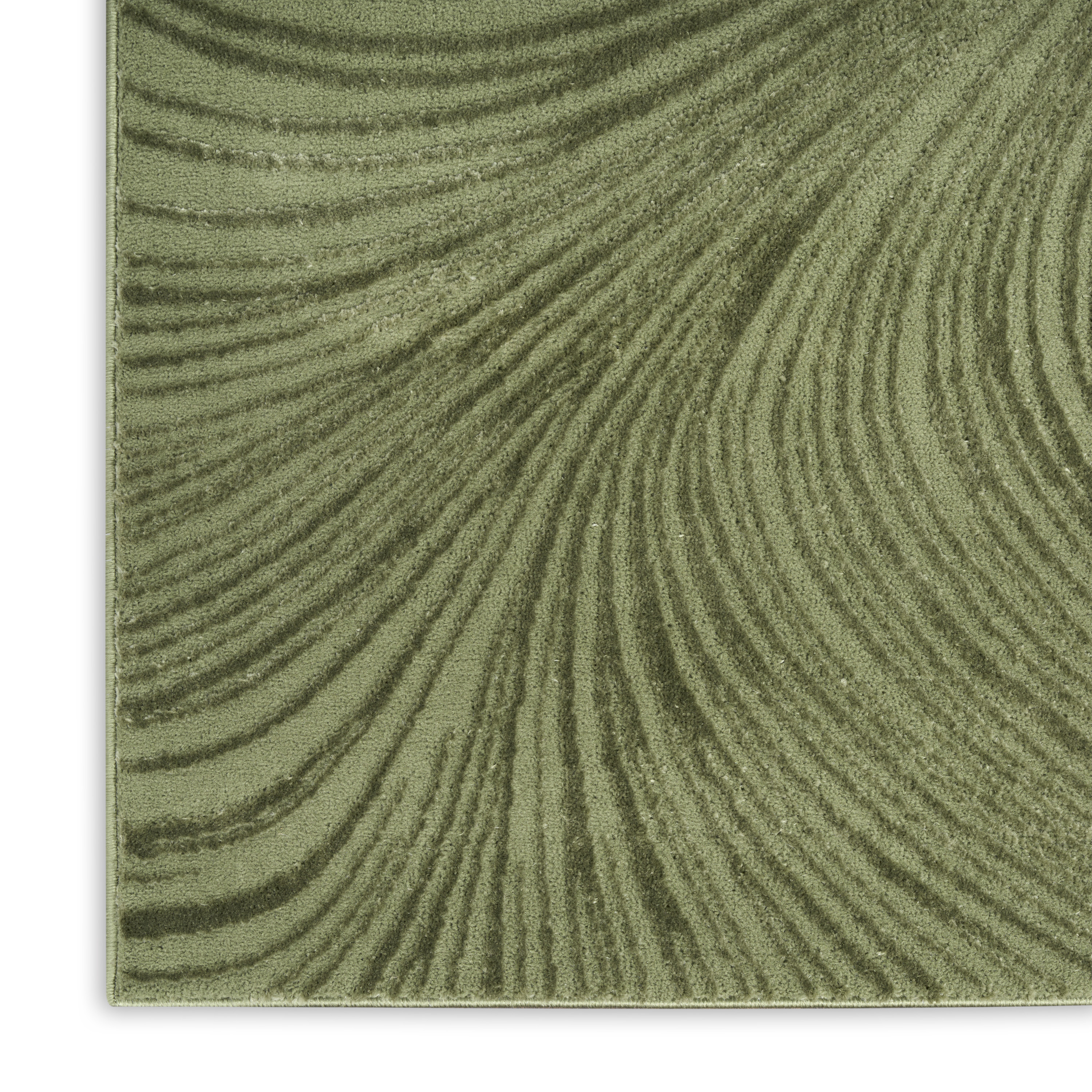 DKNY Central Park West 2'2" x 7'6 Green Modern Indoor Rug