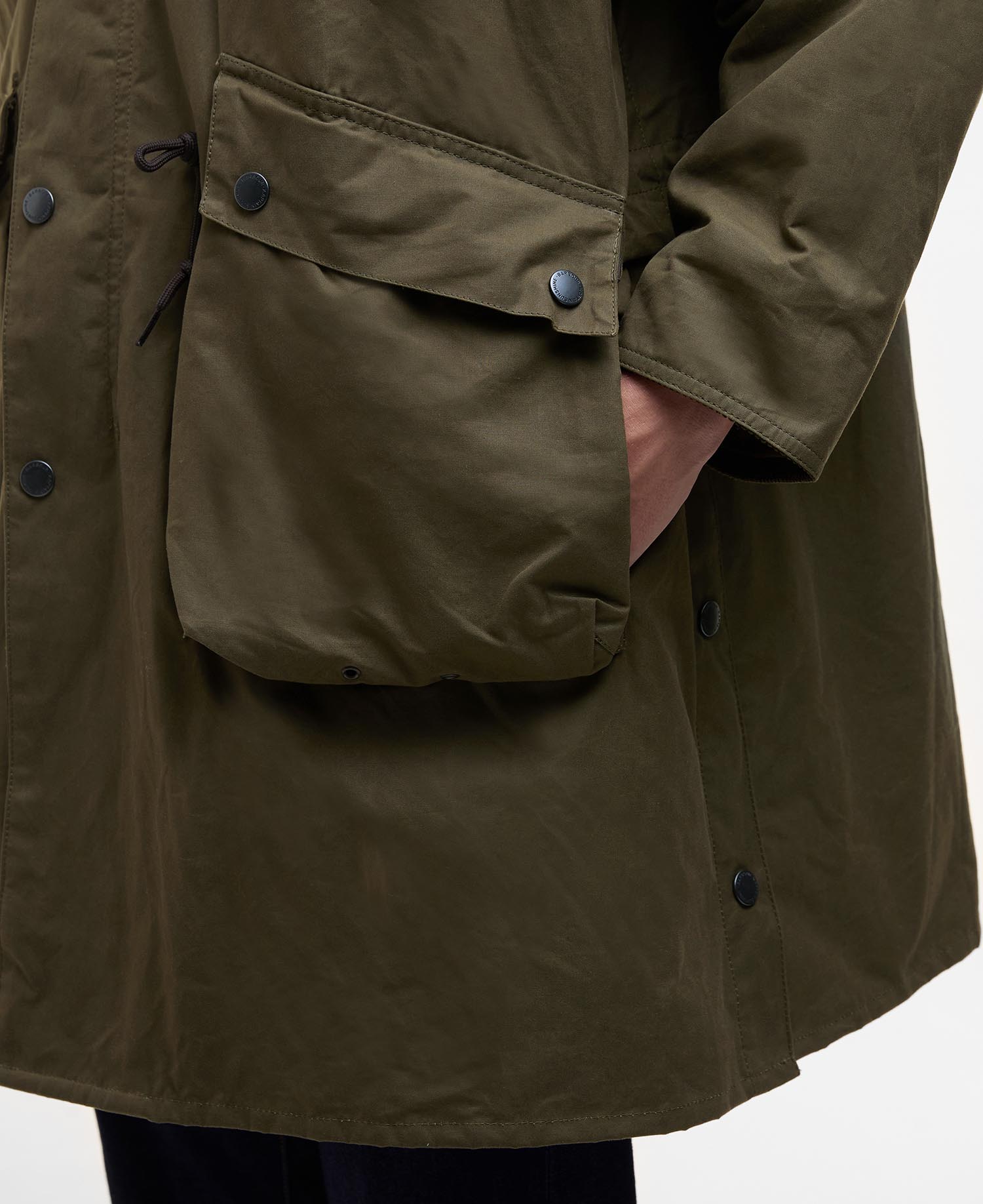 Barbour x Kaptain Sunshine Oversized Bedale Casual Field Coat image number 5