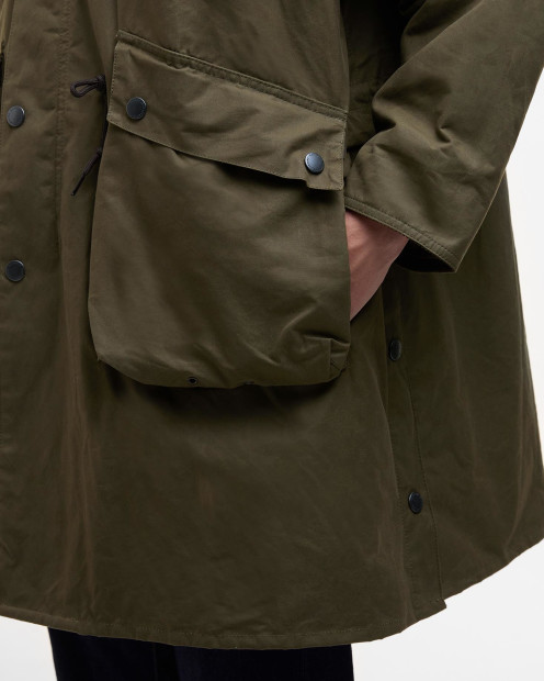 Cappotto casual oversize Bedale in stile country Barbour x Kaptain Sunshine Khaki Brown